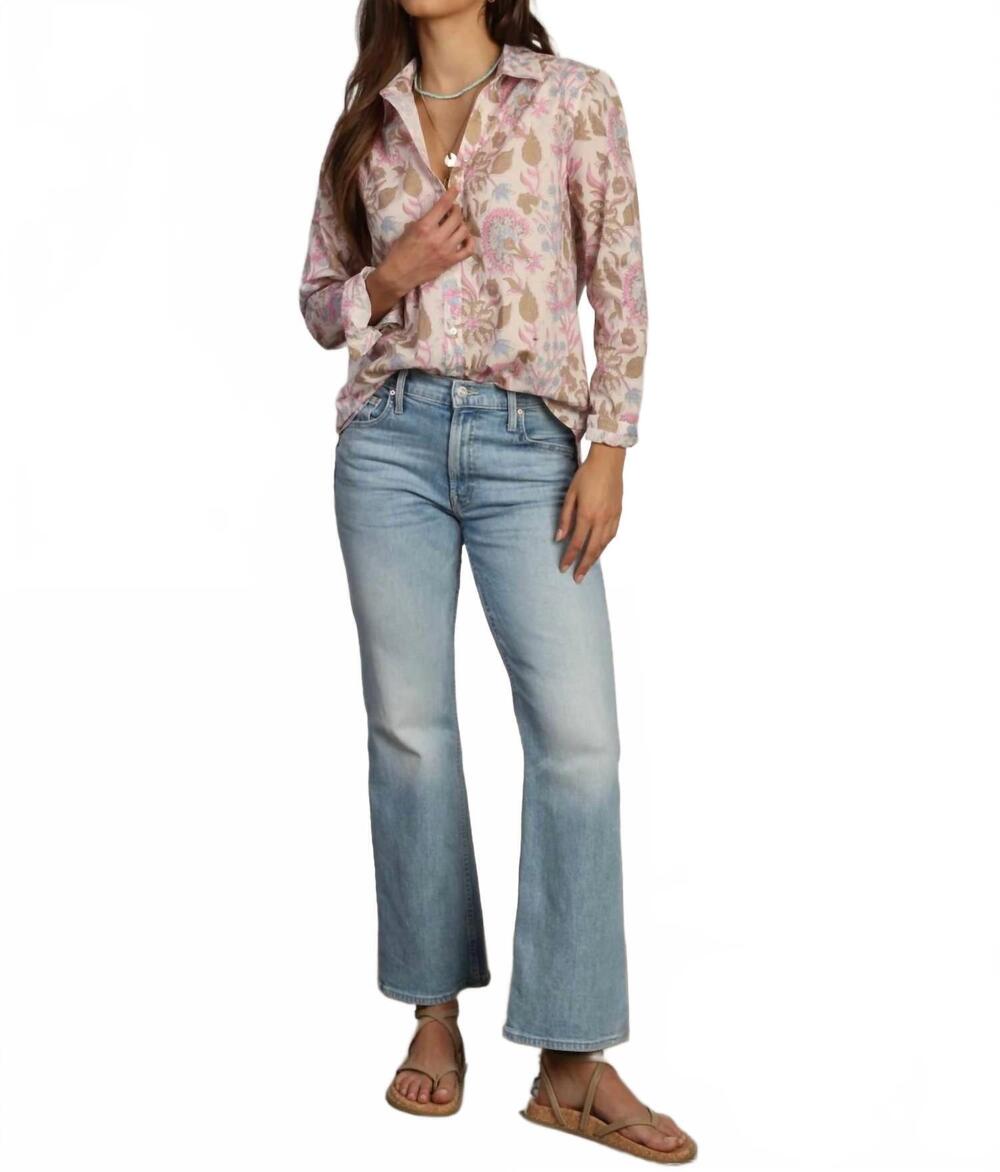 NEW DYLAN women's romy floral button down in multi